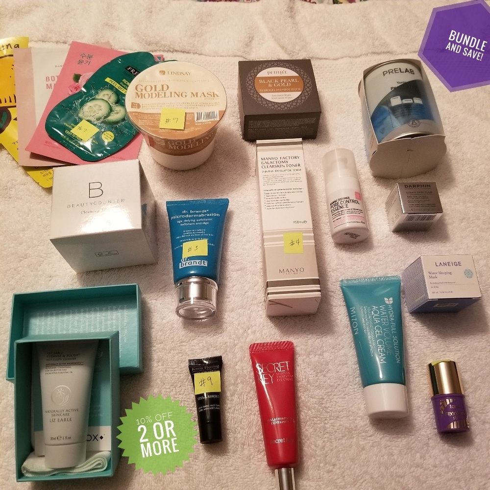 Lot of Skincare; Great for 10 Step Korean System!